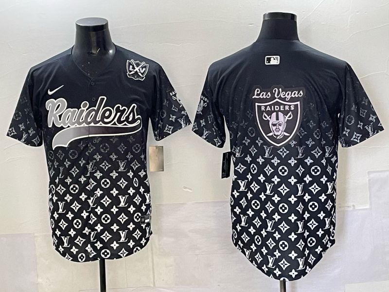 Men 2025 Oakland Raiders Blank Black Nike Limited NFL Jersey 019